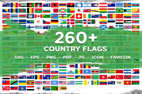 flags svg bundle